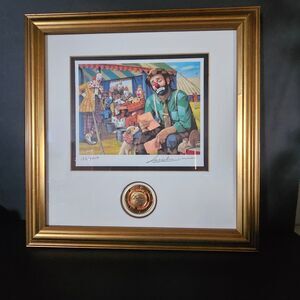 Emmett Kelly Original Circus Collection The Letter Limited Edition Lithograph